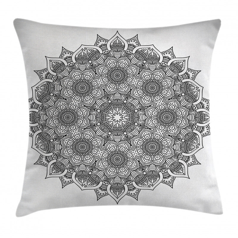 Mandala Ottoman Floral Pillow Cover