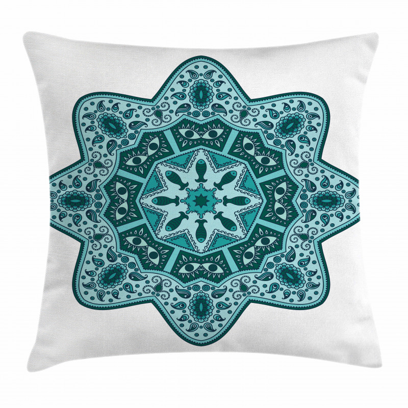 Eastern Chinese Mandala Pillow Cover