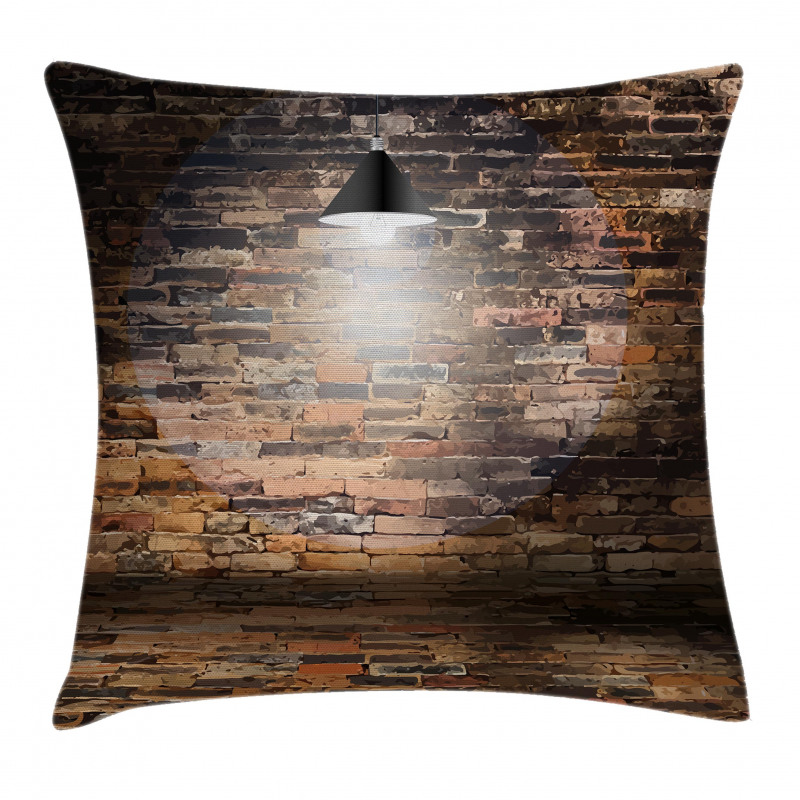 City Life Image Brick Pillow Cover