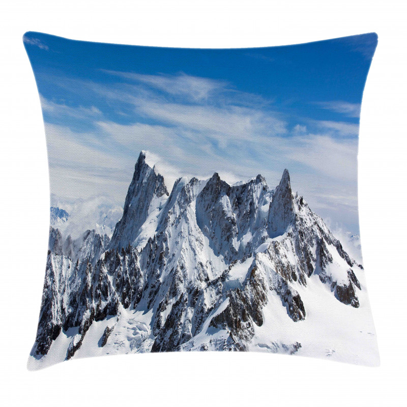 Picturesque Mont Blanc Pillow Cover