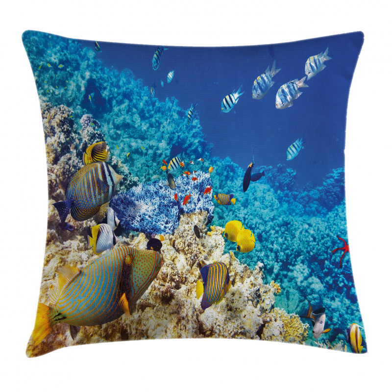 Aquatic Corals Pillow Cover