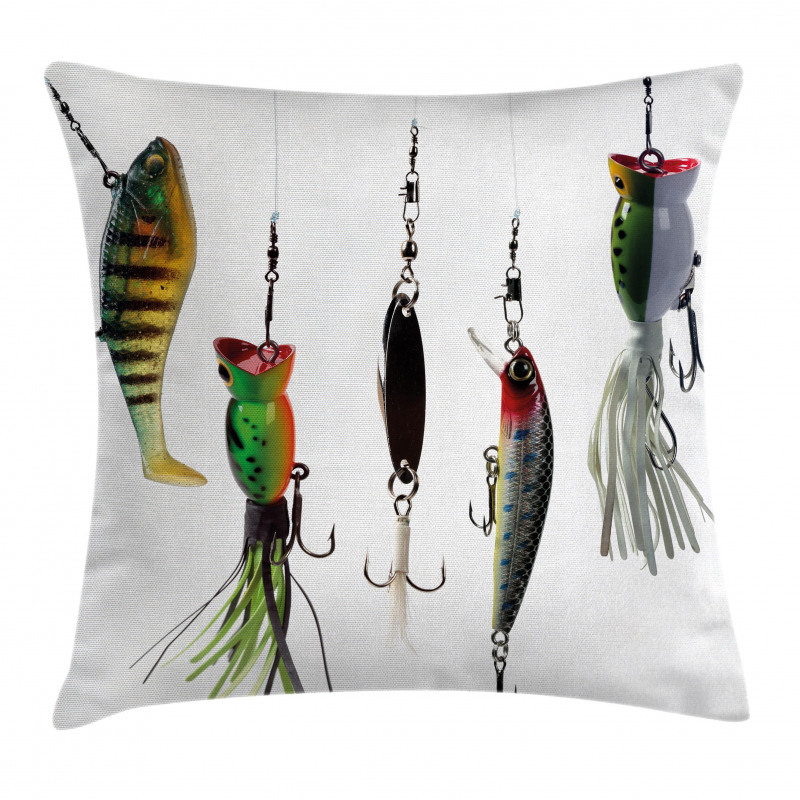 Fishing Baits Hobby Leisure Pillow Cover