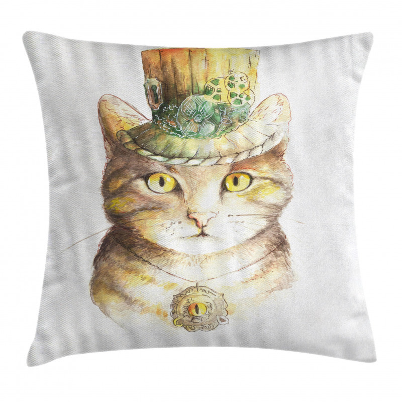 Watercolor Effect Animal Pillow Cover