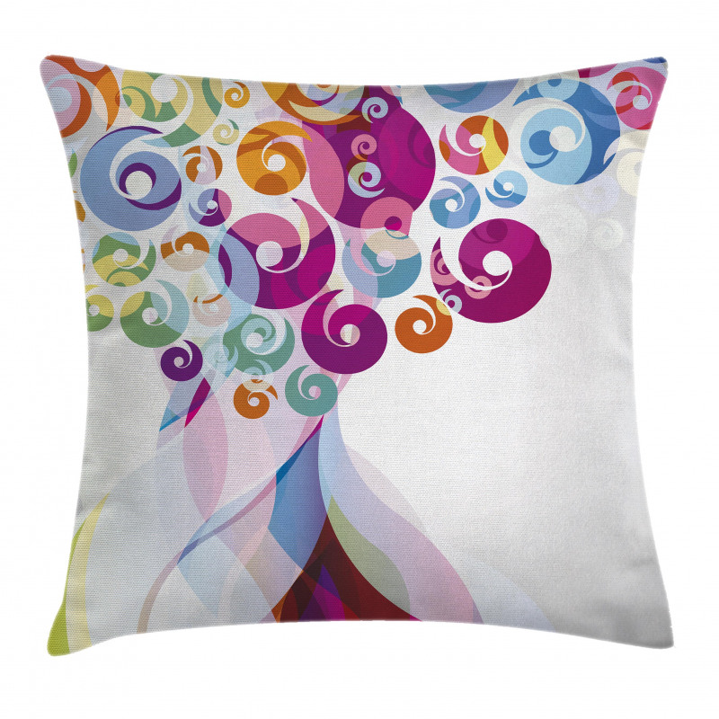 Colorful Flames Pillow Cover