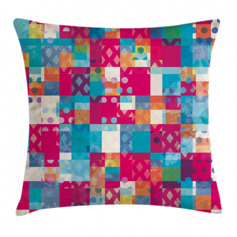 Vibrant Color Dots Pillow Cover