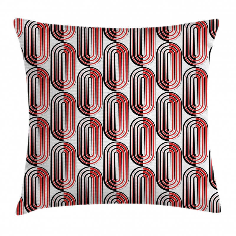 Abstract Ellipse Curves Pillow Cover