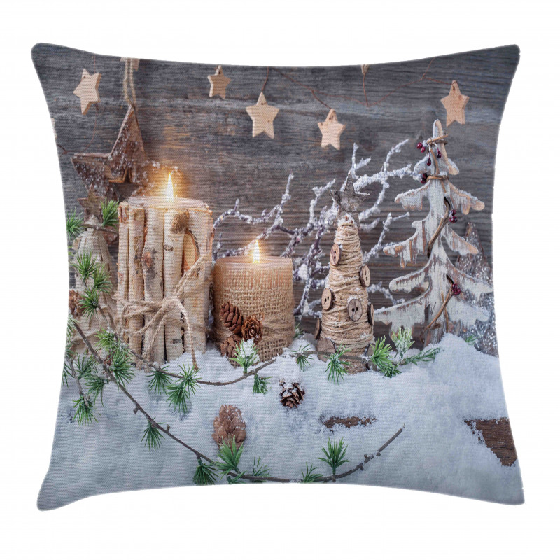Candles with Lanterns Pillow Cover