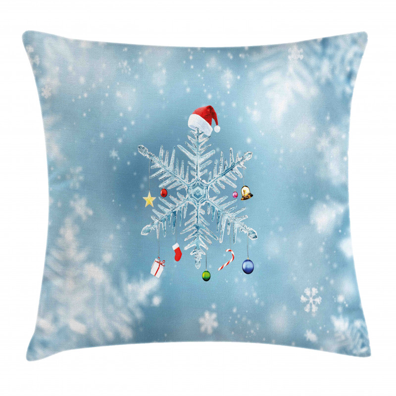Noel Ornate Snowflake Pillow Cover