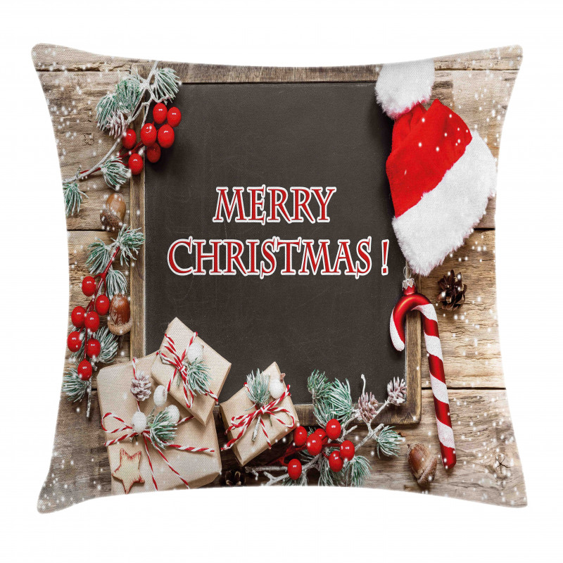Noel Concept on Board Pillow Cover