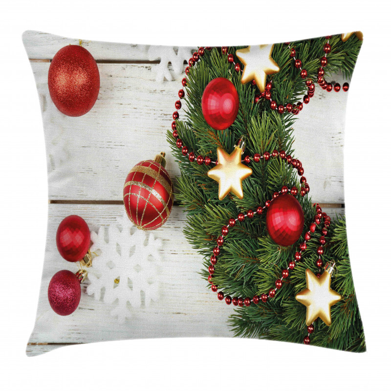 Ornament and Pine Pillow Cover