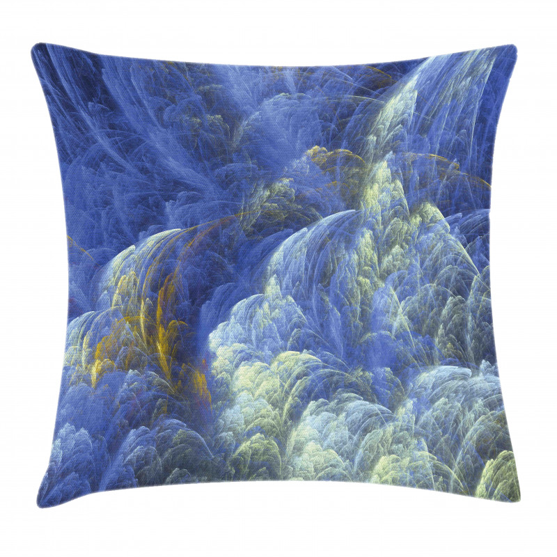 Trippy Blurry Shapes Pillow Cover