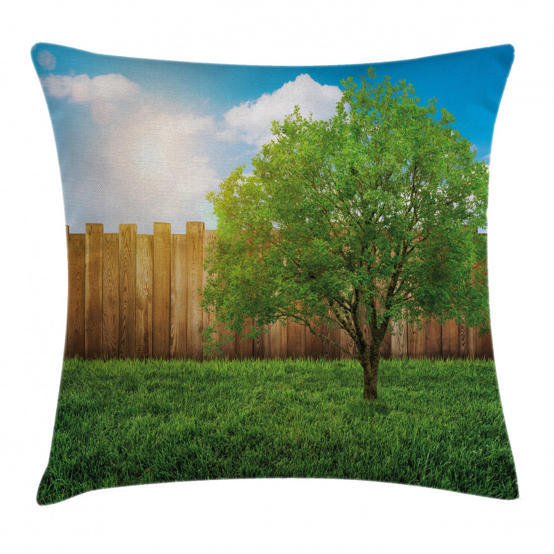 Life Tree Yard Field Pillow Cover