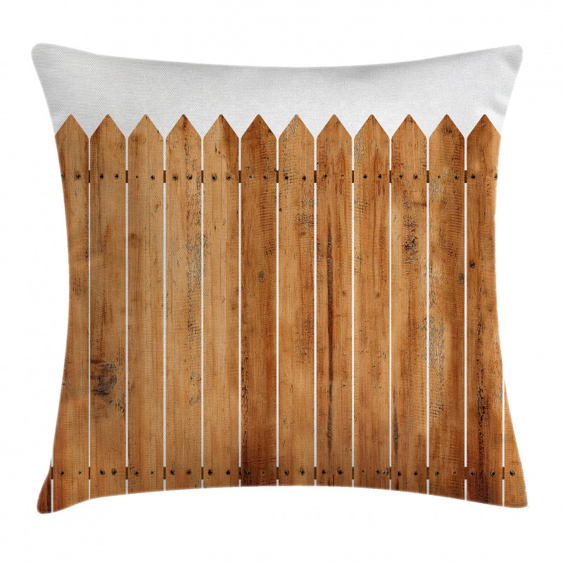Wood Triangle Stripe Pillow Cover