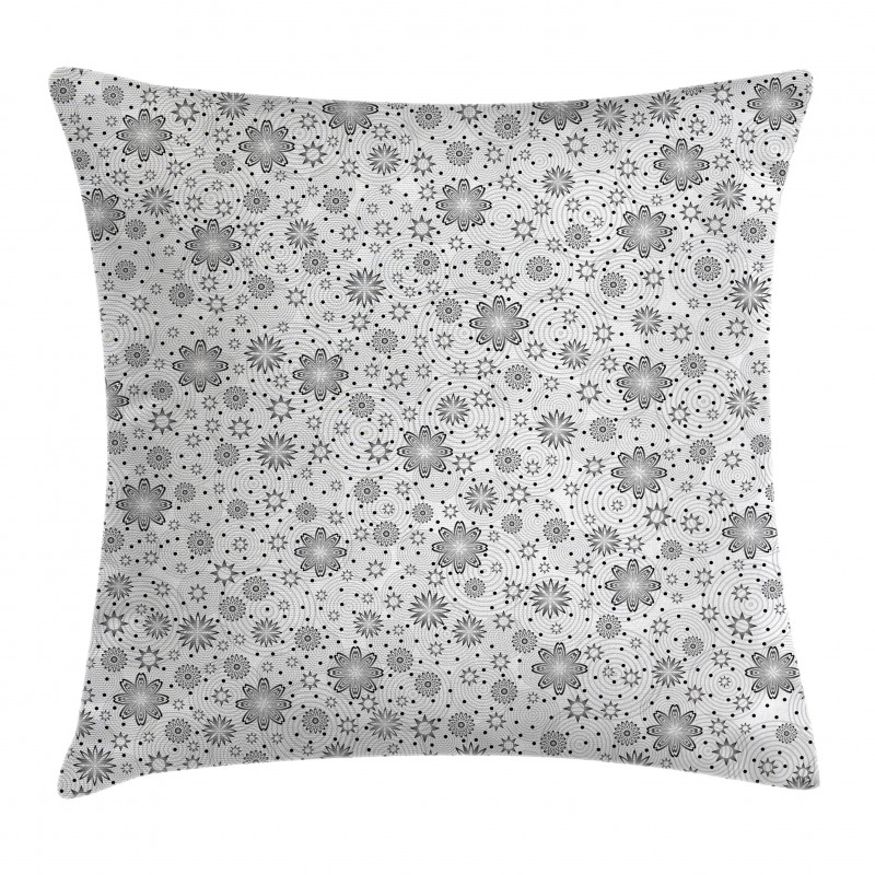 Rotary Round Rings Dots Pillow Cover