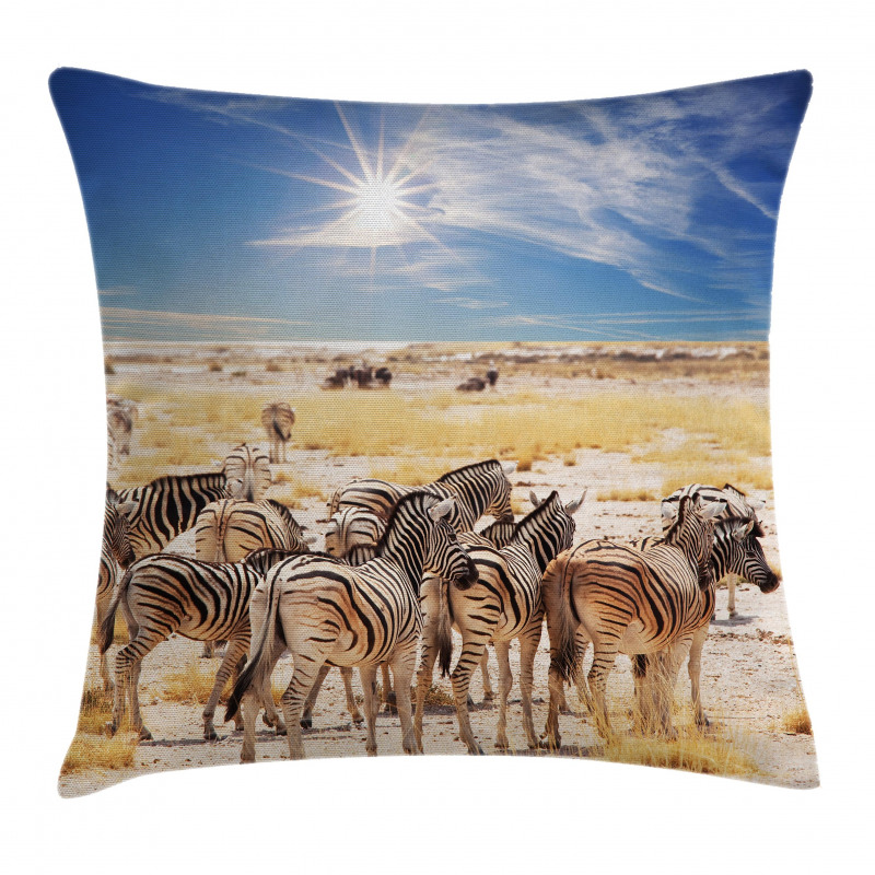 Africa Safari Park Pillow Cover