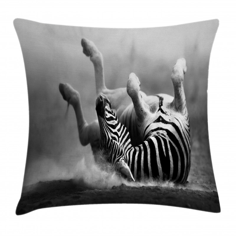 Savage Zebra Striped Pillow Cover