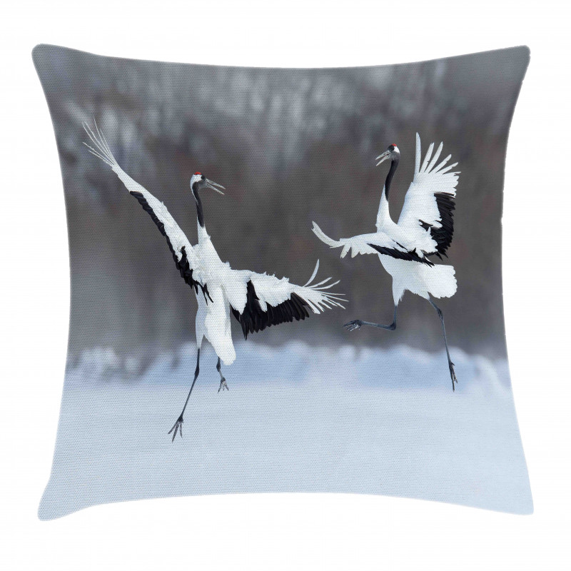 Romantic Bird Wings Pillow Cover