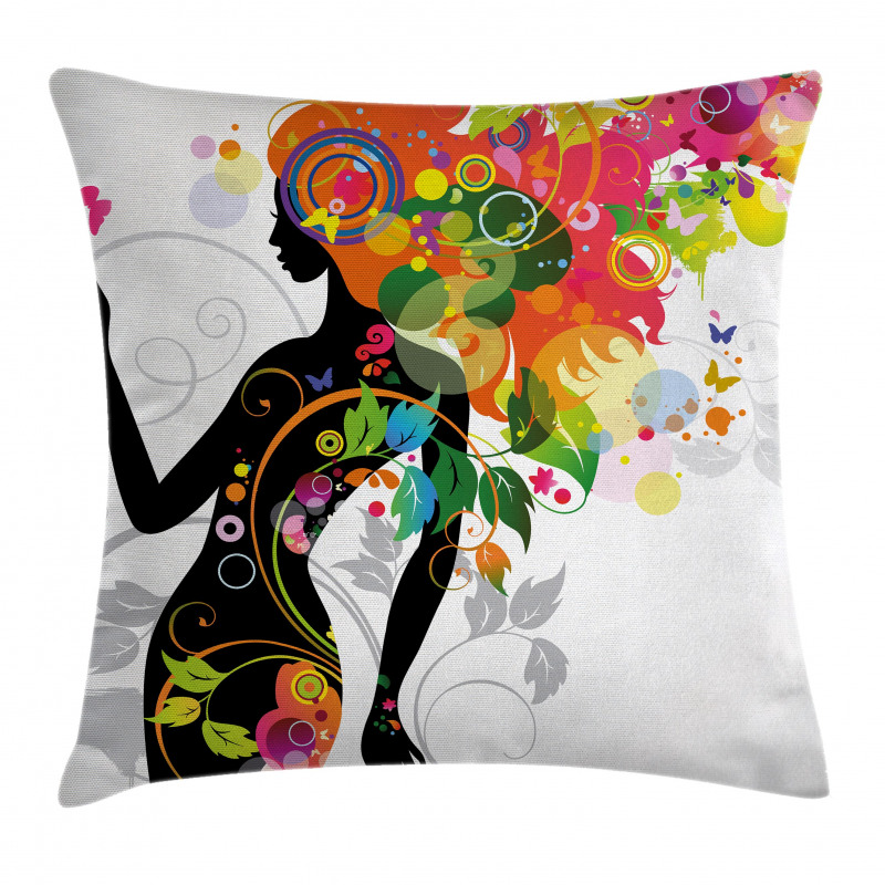 Butterfly Leaf Spring Pillow Cover