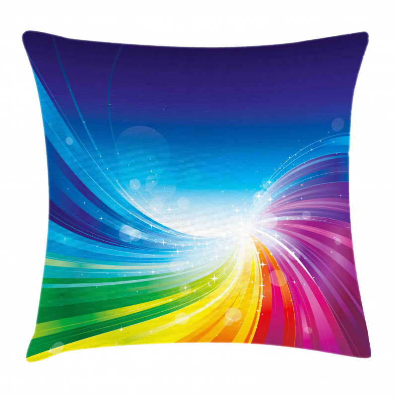 Wavy Funky Pop Art Pillow Cover