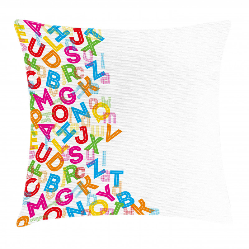 Alphabet Lettering Pillow Cover