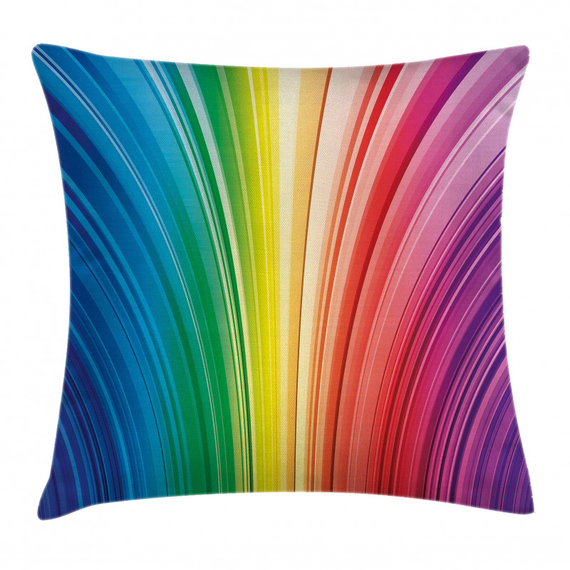 Psychedelic Stripes Pillow Cover