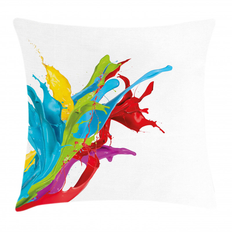 Surreal Digital Paint Pillow Cover