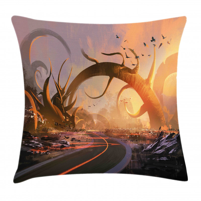 Fairy Sunset Highway Pillow Cover