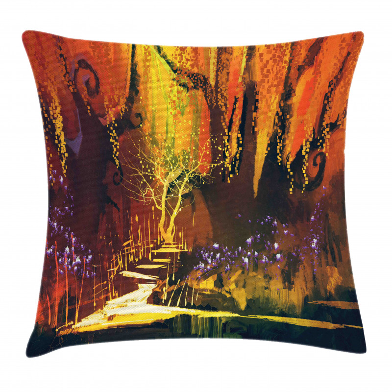 Imaginary Forest View Pillow Cover