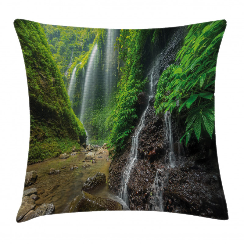 Waterfall Forest Pillow Cover