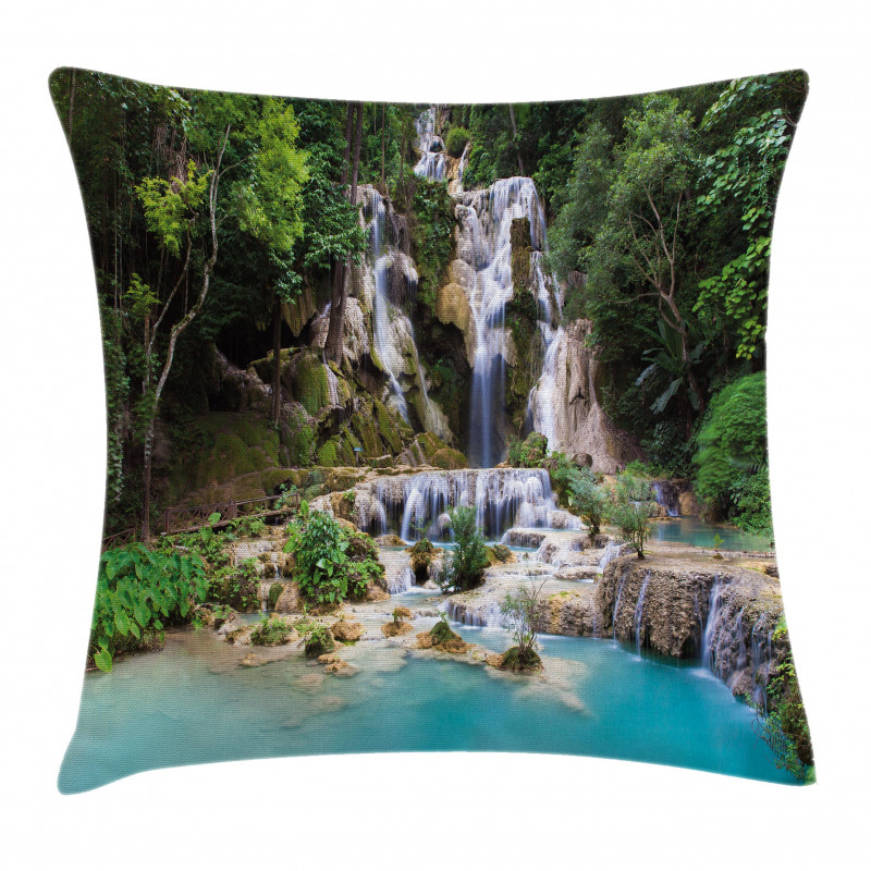 Laos Vietnamese Lake Pillow Cover