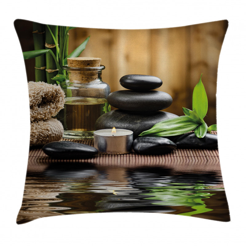 Massage Stones Pillow Cover