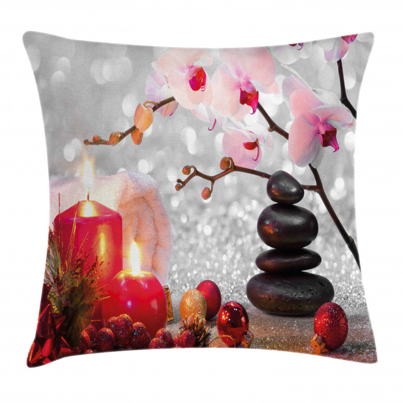 Winter Orchid Stone Pillow Cover