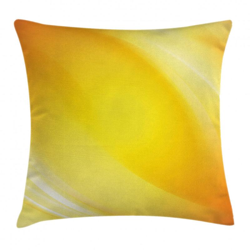 Yellow Lines Ombre Pillow Cover