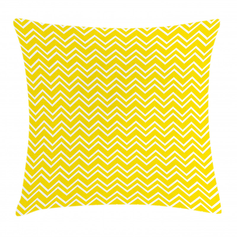 Chevron Pattern Yellow Pillow Cover