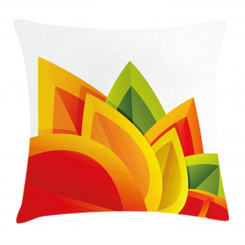 Digital Autmun Leaf Pillow Cover
