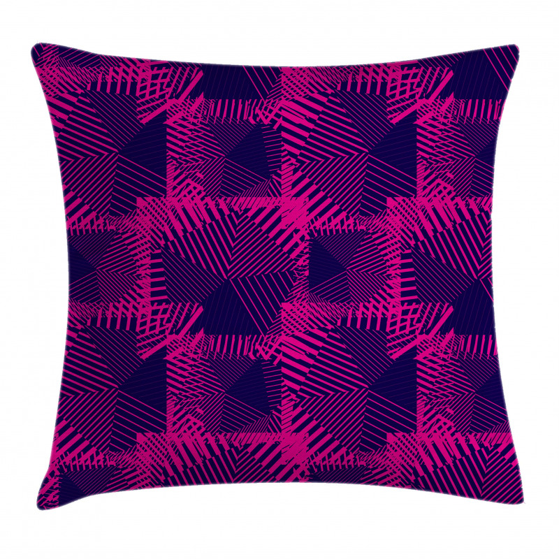 Dark Colored Trippy Pillow Cover