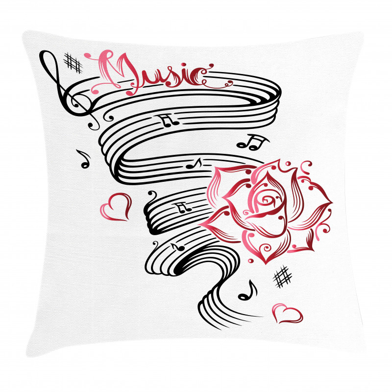 Language of Love Music Pillow Cover