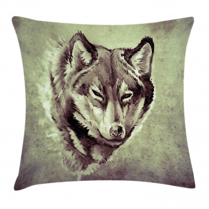 Winter Wild Wolf Forest Pillow Cover