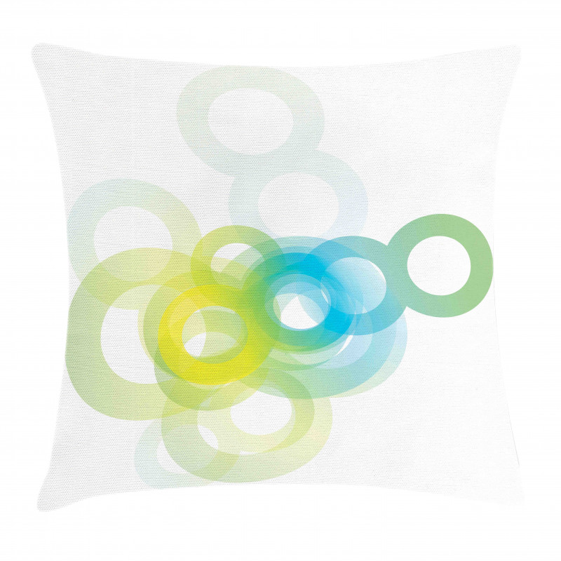 Modern Ombre Circle Pillow Cover