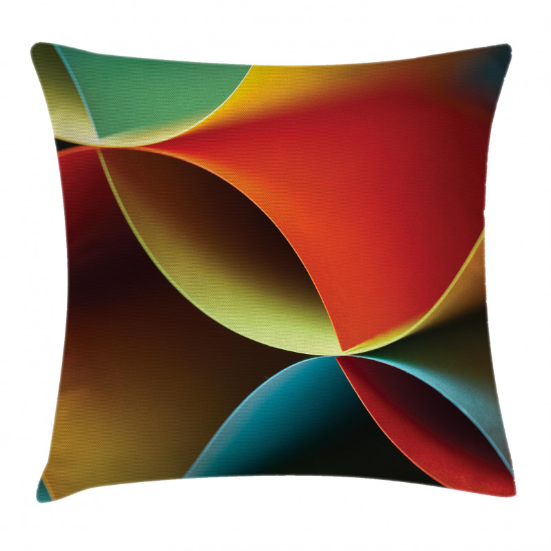 Graphic Colored Pillow Cover