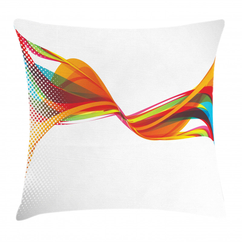 Pixel Details Rainbow Pillow Cover
