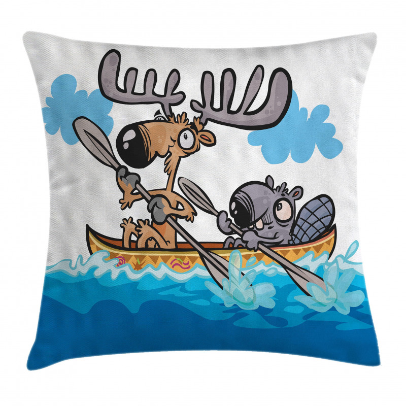 Native Animals Cartoon Pillow Cover