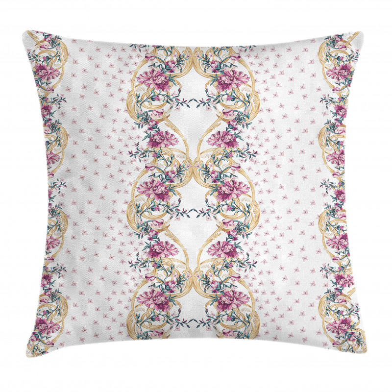 Florishing Romantic Swirls Art Pillow Cover