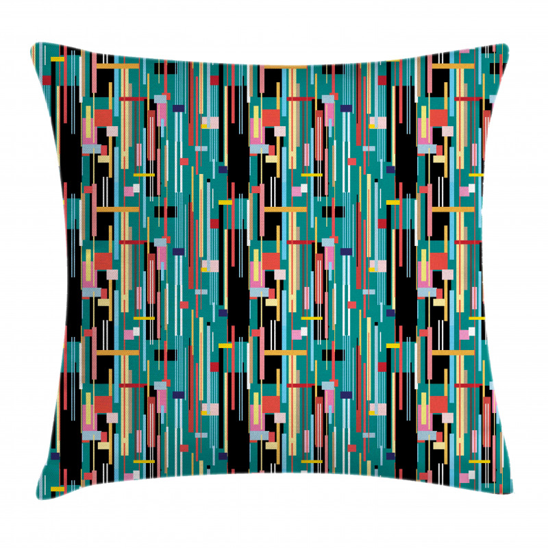 Quirky Modern Geometric Art Pillow Cover