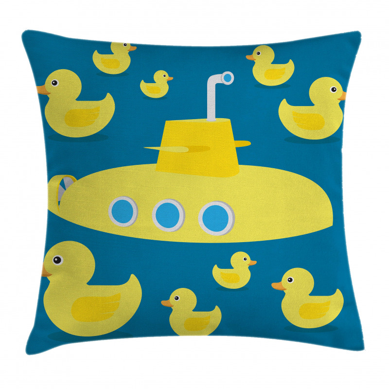 Yellow Submarine Pillow Cover