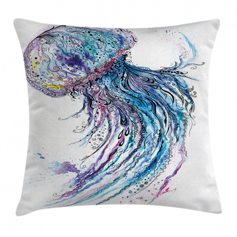 Aqua Colors Creative Pillow Cover
