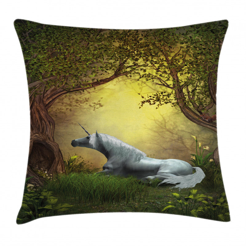 Fantasy Forest Pillow Cover