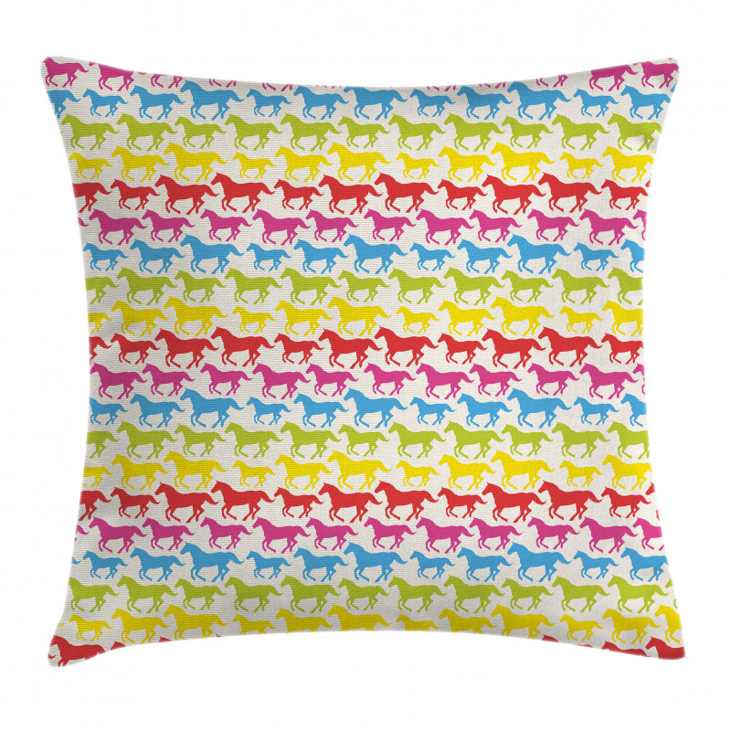 Rainbow Color Giddy Pillow Cover