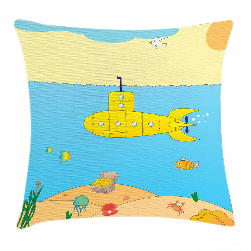 Sea Creatures Pillow Cover