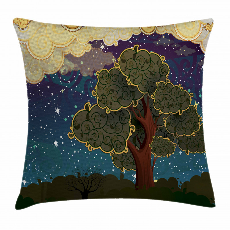Vİbrant Starry Night Pillow Cover